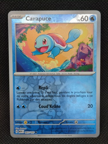 Carte pokemon carapuce - carte,