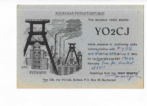 Carte qsl radio - radio, amateur