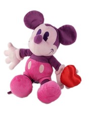Peluche doudou Mickey rose