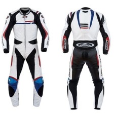 NEW MEN'S RACING 1 PIECE MOTORCYCLE MOTORBIKE MOTO GP BIKER LEATHER SUIT