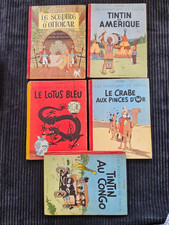 Tintin -  Lot de 5 albums