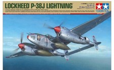 Tamiya 1/48 n°123 US Army Lockheed P-38J Lightning 61123 couleur de moulage JPN