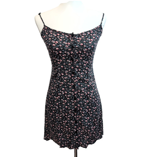 Robe fleurie taille noir - robe,