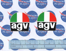 VINTAGE STICKER STICKER STICKER MOTORCYCLE TUNING AGV ORIGINAL PAIR