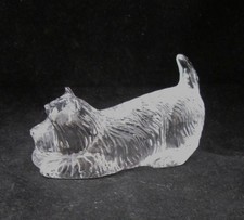 WATERFORD CRYSTAL, IRELAND, WESTIE HIGHLAND TERRIER DOG, LABEL & SIGNED