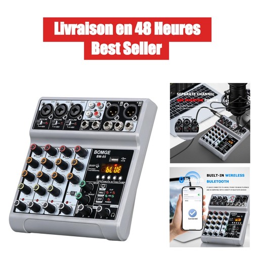Bomge table mixage - de, canaux