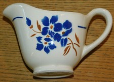 ancien vintage CRUCHE pichet POT à lait creme SARREGUEMINES milk Milchkrug FLEUR