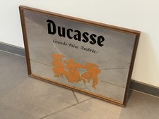 Vintage DUCASSE Amber Beer Mirror Frame