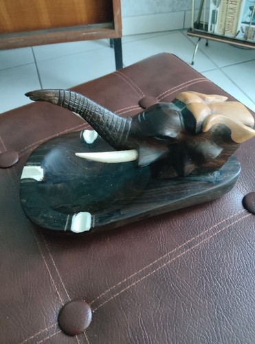 Cendrier vintage ebene avec - cendrier,
