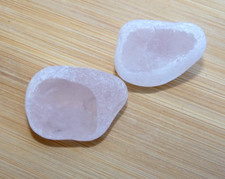 Lot 2 Polished Stones Rose Quartz 3cm Mineral Collection Lithotherapy Reiki Care