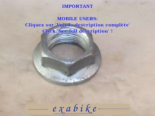 Ecrou axe bras oscillant - d'axe,