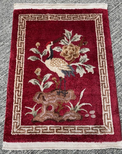 Tapis soie 65x45cm chinois - soie,