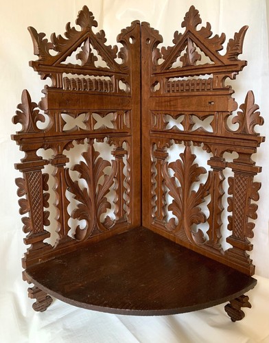 Etagère angle sculptée - etagère, d’angle