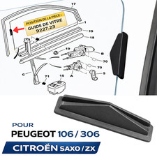 Clip guide vitre lève - 2, lève-vitre