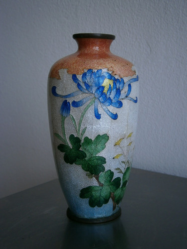 Petit vase emaux cloisonné - petit,
