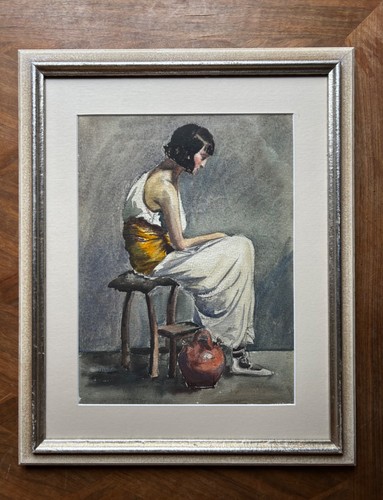 Aquarelle originale anonyme