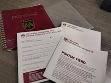 1984 Pontiac Fiero Service Procedure Guide ~ Owners Manual-Maintenance-Warranty
