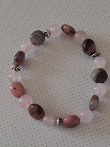 Bracelet quartz rose - bracelet,