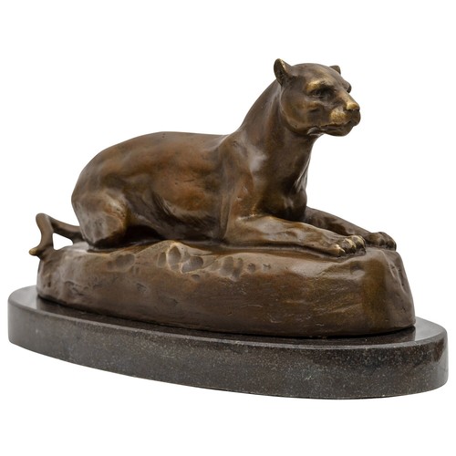 Statuette félin bronze - félin, en