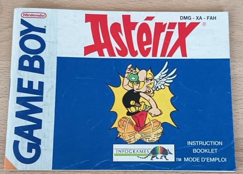 Notice game boy astérix - astérix, [fah]