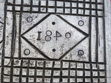 ANCIEN GAUFRIER EN FER FORGE 19ème (59)