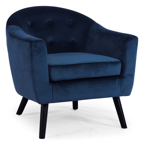 Fauteuil scandinave velours - scandinave,