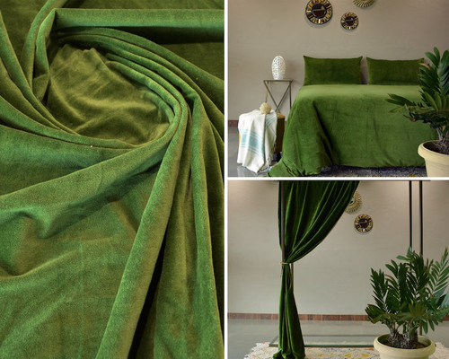 Tissu ameublement velours - d'ameublement,