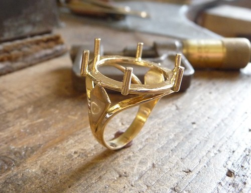 Monture bague pièce kt - bague,