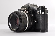 Nikon FE Black SLR Film Camera w/Ai 50mm f2 [Exc+3] Japan / 1278D#10