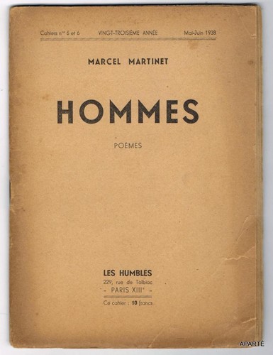Martinet hommes 1938 - hommes,