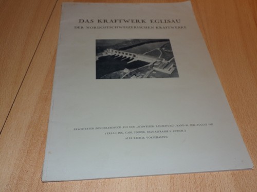 Livre das kraftwerk eglisau - kraftwerk,
