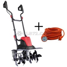 2CV MOTOCULTEUR MOTOBINEUSE ELECTRIQUE SCHEPPACH MTE460 + CÂBLE EXTENSION 20 MT