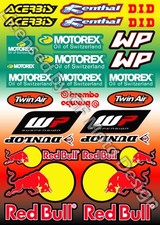 KTM WP Motorex Dunlop Sponsor 31 Sticker Sheet Laminated EXC EX 45