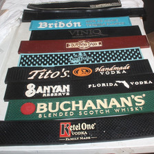 Lot 10 Bar Table Whisky Vodka Thick Rubber Table Mats
