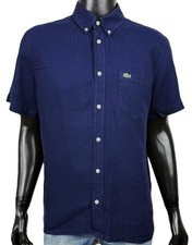 Chemise homme Lacoste bleu 100