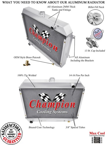 Champion row radiator - er,