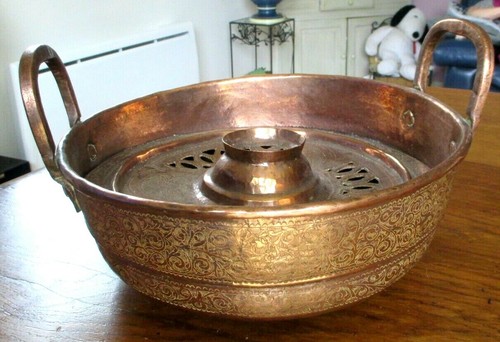 Ancien grand brasero - , cuivre