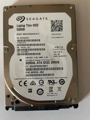 Disque dur 500 - , 2.5