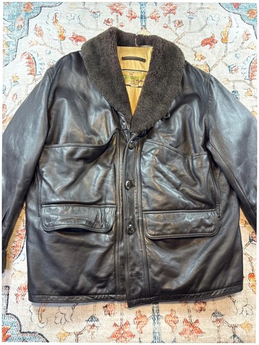 Veste cuir blouson aviateur - cuir,