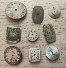 elves, innova, meridia, mimo, ralco, uti, dreffa Watch Dial lot (used)