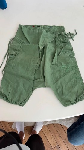 Pantalon sarouel desigual vert - desigual,