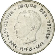 [#1166357] Belgium, Baudouin I, 250 Francs, 1976, Brussels, Silver, AU