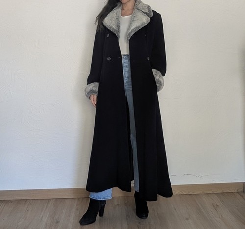 Manteau long vintage damo - manteau,