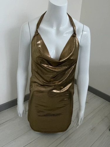 Mini robe ultra - robe, dorée