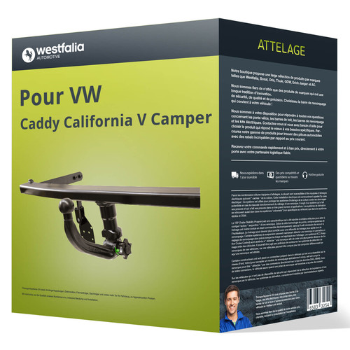 Attelage pour caddy - vw,