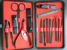 kit pédicure, Manucure coupe ongles .coffret voyage manucure, pédicure 16 pièces