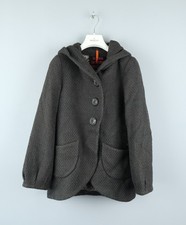 COP.COPINE Womens Wool Hooded Buttons Jacket Size 36