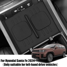 Car Black Silicone Protective Pad For Hyundai Santa Fe 2024 Central Storage Box