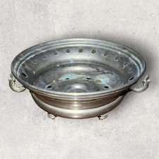 Antique Silver Metal Flat Heater - Christofle? - Table Art 