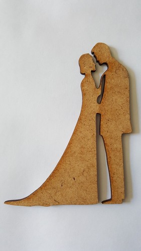 Figurine mariés mdf - de,